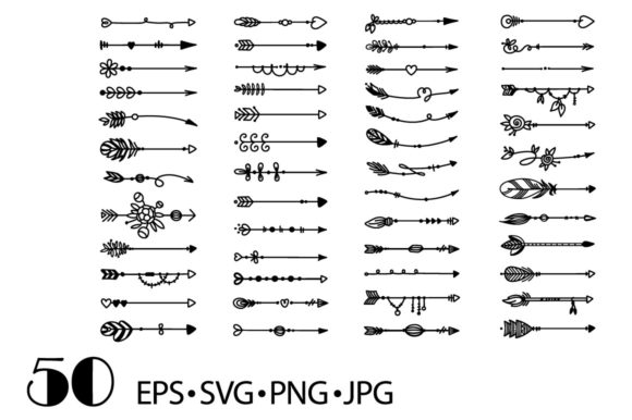 Decorative Arrows: Hand-Drawn Vectors for Creative Projects