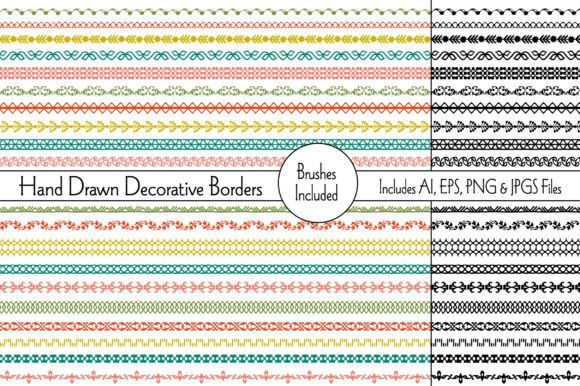 Hand Drawn Decorative Borders: Artisan Charm for Modern Projects