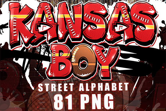 Kansas Boy Graffiti Alphabet: Street Art for Your Projects