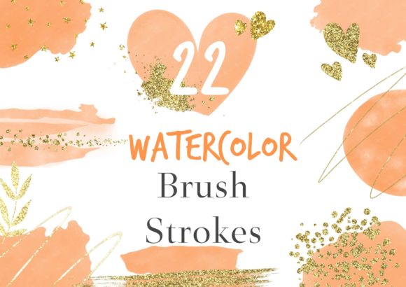 Orange Watercolor Splotch Clipart for Vibrant Projects