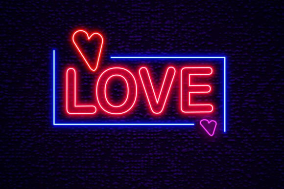 The Allure of Love Lettering Neon Sign Font for Creative Projects
