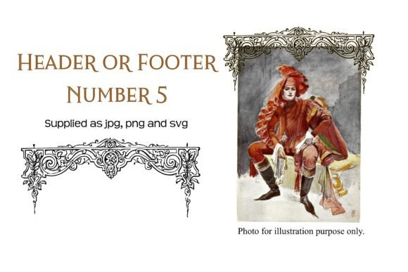 Unveiling Vintage Decorative Header or Footer 5: A Designer's Guide