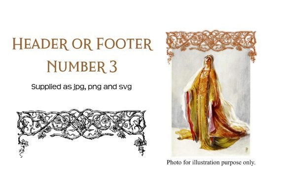 Vintage Decorative Header or Footer 3: Elevate Your Designs