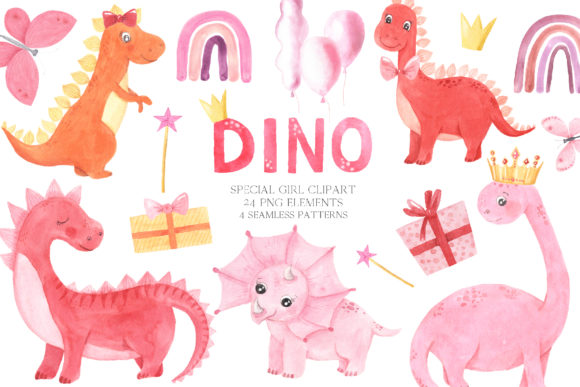Watercolor Dinosaurs Girl Clipart: A Designer's Guide