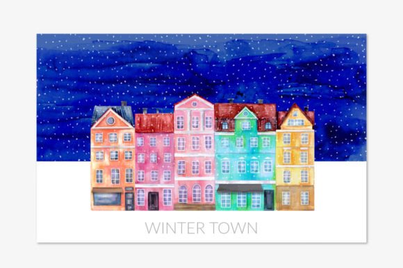 Winter Town: Capturing Cozy European Charm in Your Designs
